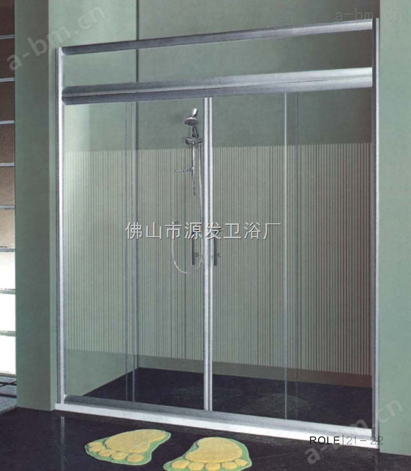 *|1.2mm国标铝材|浴室屏风|*钢化玻璃|304不锈钢滑轮